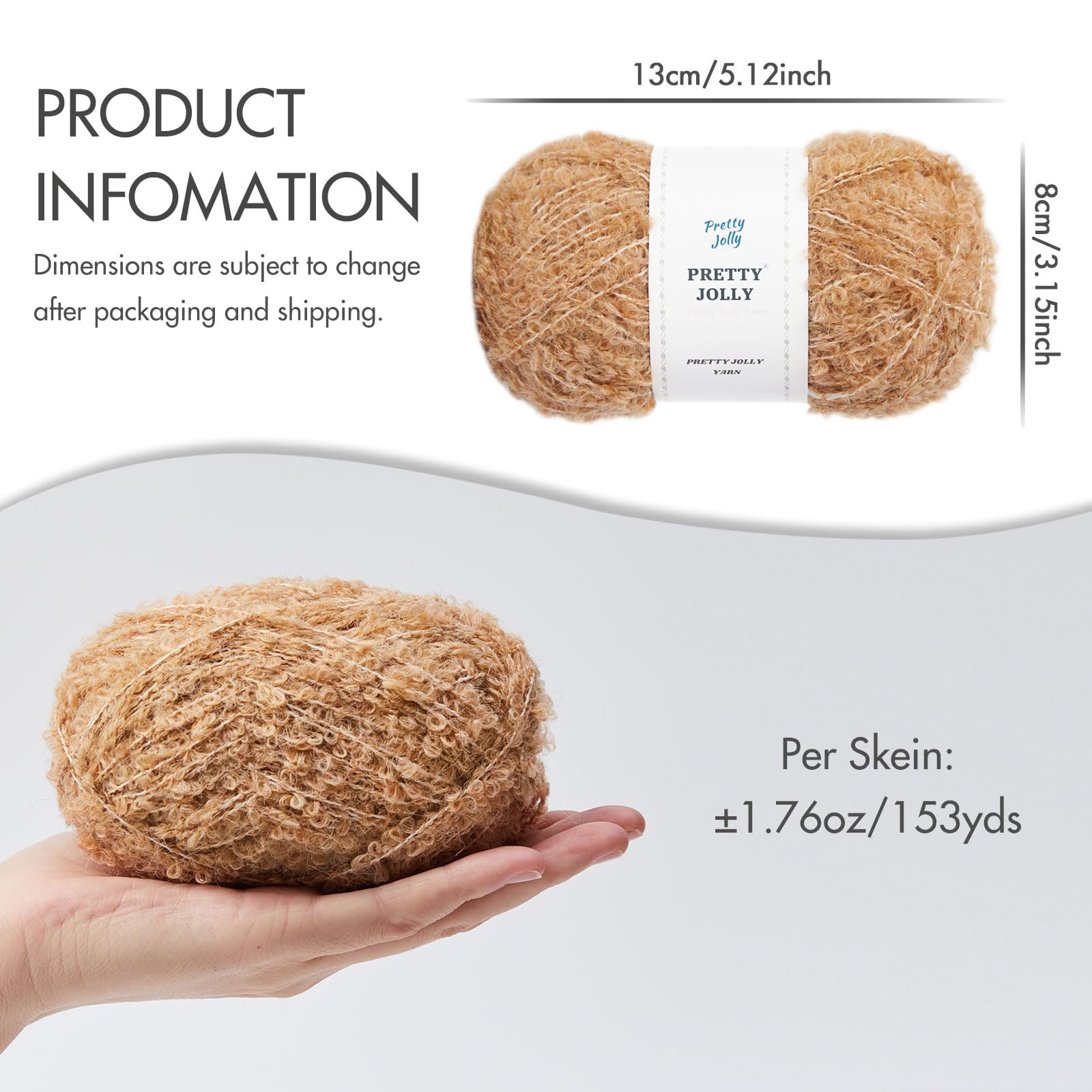 Aazon.co: NICEEC 4 Skeins Fancy Loop Yarn - Soft Novelty Yarn For DIY