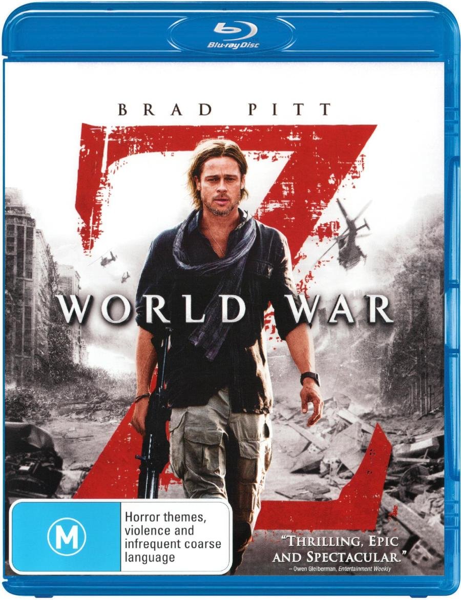 World War Z película Blu-ray edición Australia Italia cine de acción