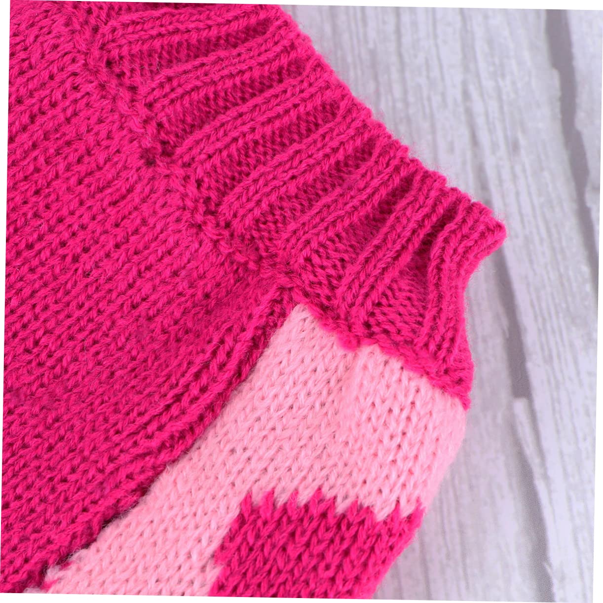 Housoutil 3 Pièces Saint Valentin pour Animaux de Compagnie Pull-Over Sweats à Capuche Chauds vêtements de fête pour Animaux de Compagnie Pull pour Chien Hiver Veste avec Chapeau Robe