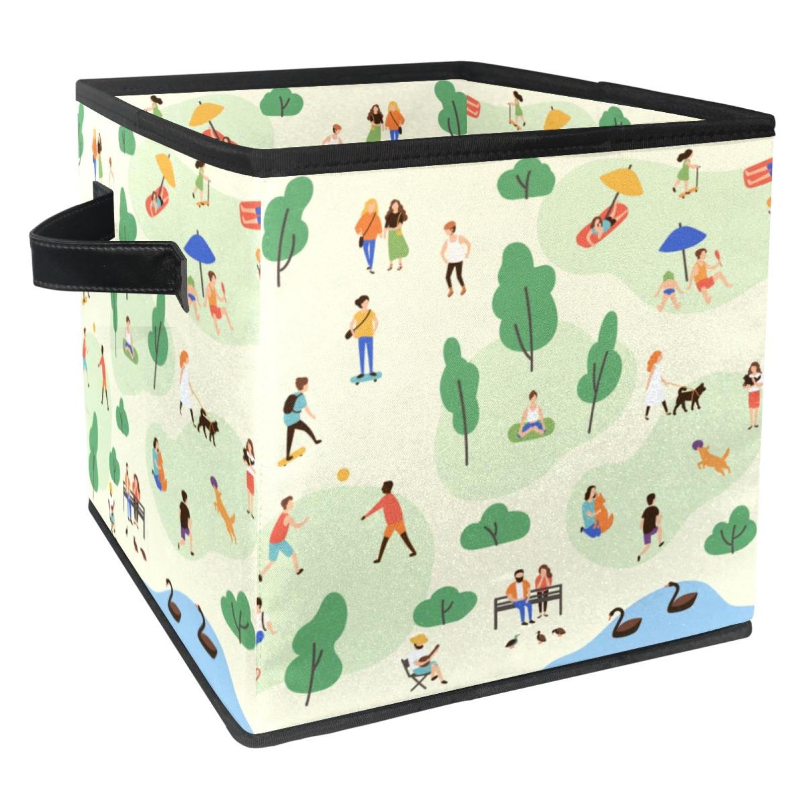 Boîte de rangement pliable pour jouets et livres de chambre d'enfant