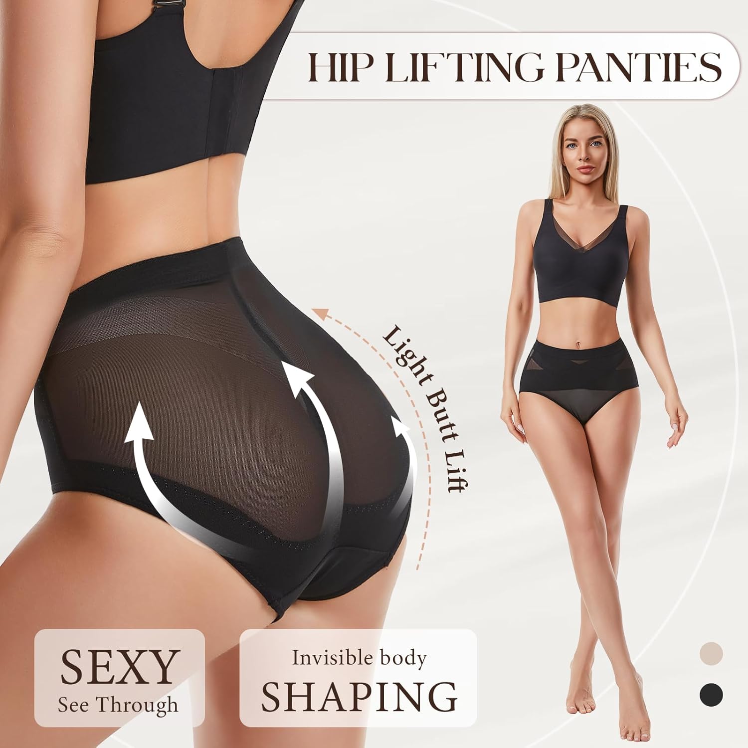 Tummy Control Shapewear Seamless Butt Lifter Panties Low Rise Body Shaper Briefs Women Compression Girdle Underwear - Image 3