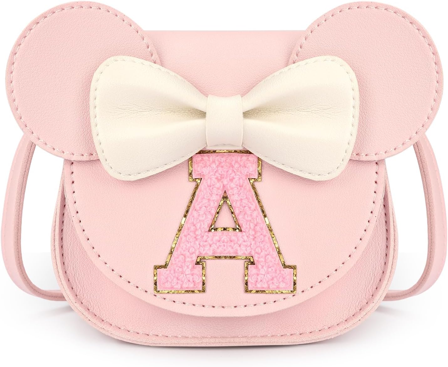 Toddler Purse Girl Gifts: Girls Birthday Gifts for 3-8 - Toys for Ages 2-4 Purse, Pink, Letter A
