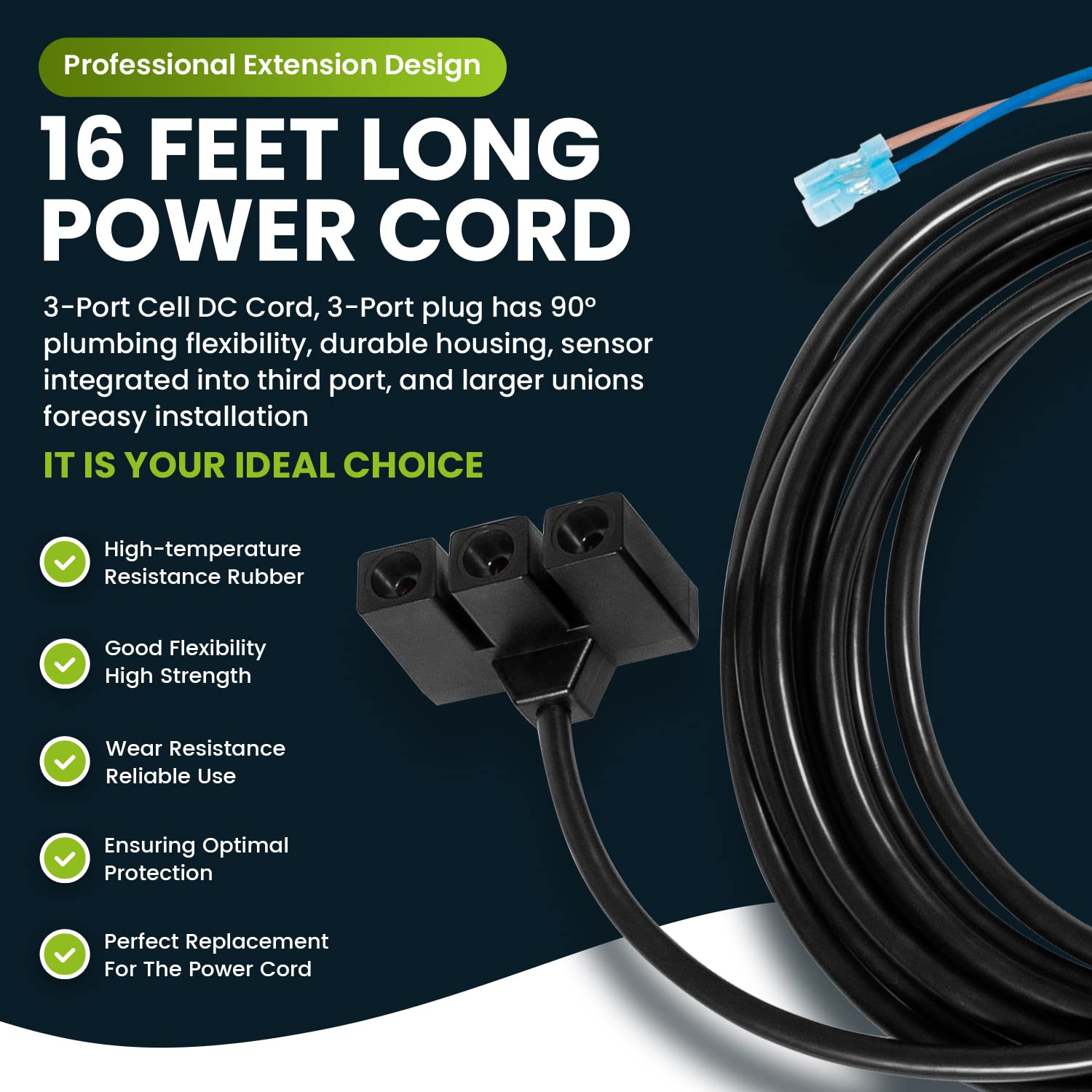 Amazon.com: R0402800 16 Feet DC Cord Power Cord Replacement for