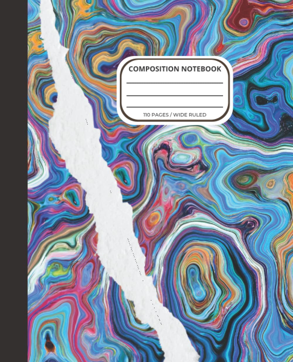 Composition Notebook: SmartCare Colored Pattern Style Cover Composition Book with 110 Pages of Wide Ruled White Paper: SmartCare Press Composition Notebook 110 Pages Wide Ruled White Paper