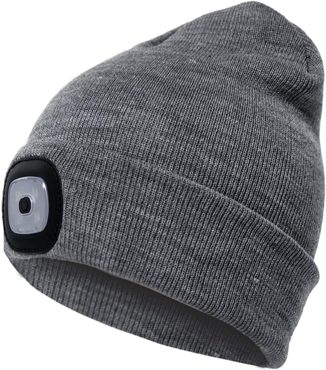 LED Beanie Hat with Light,USB Rechargeable Light Up Hat with Adjustable Brightness,Ultra Soft Material