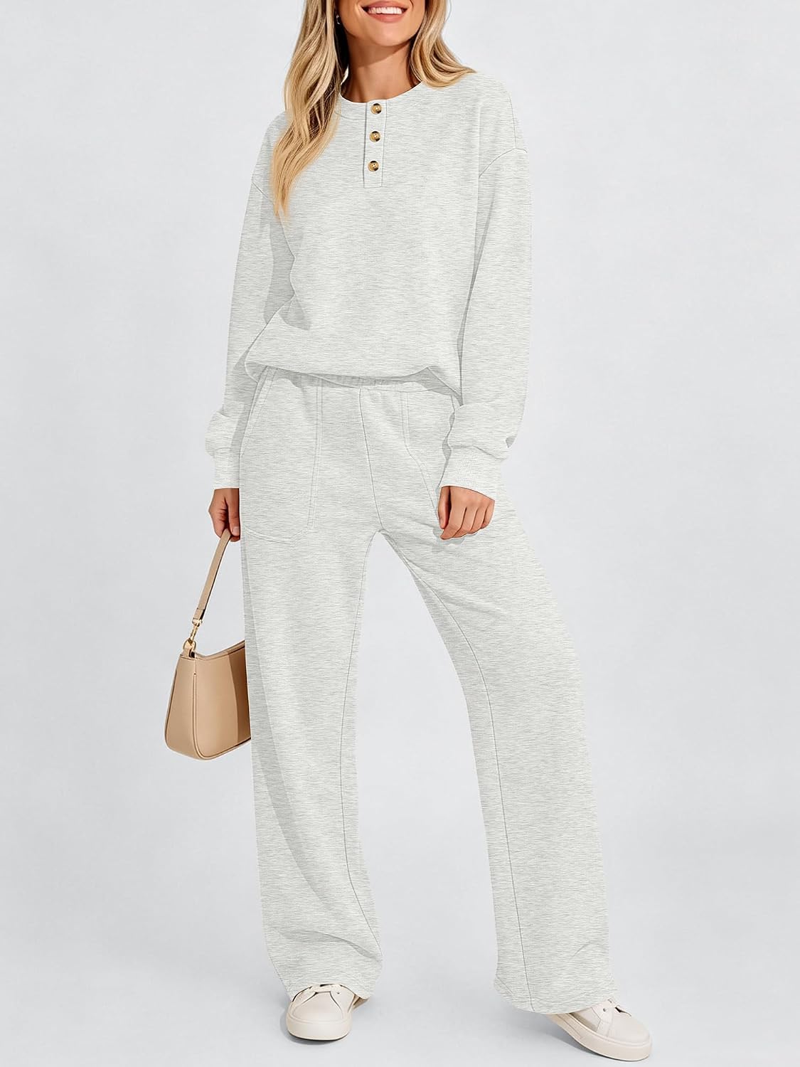 ANRABESS Lounge Matching Set for Women 2 Piece Sets Sweatsuits Fall Outfits image 2