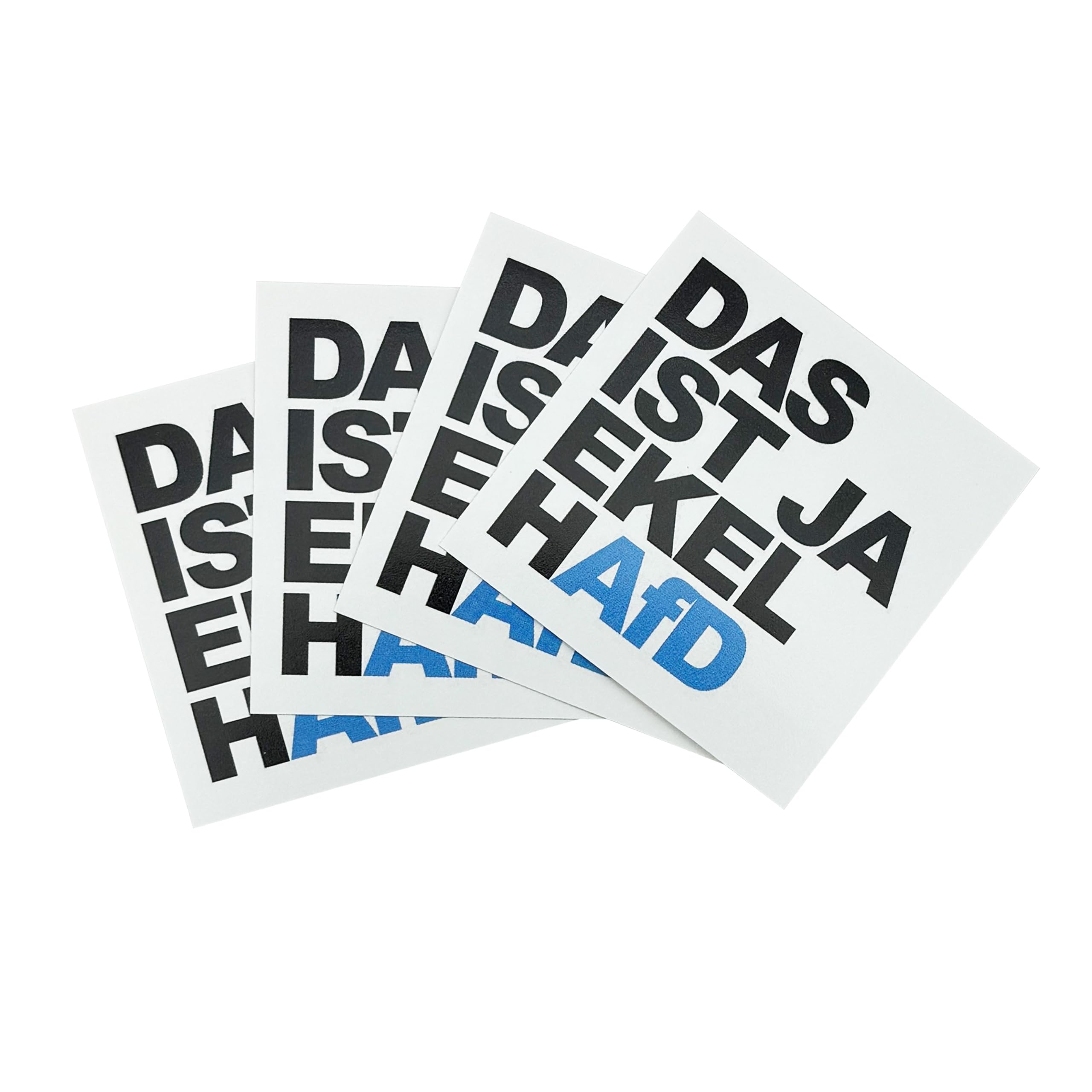 20 Stück FCK AFD EKELHAfD Aufkleber Sticker Politisch Links 5,2cm x 5,2cm Amazon