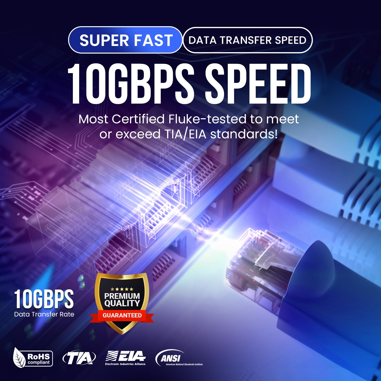 Cavo Plenum CAT6 da 304,8 m, bianco, 23 AWG, 550 MHz, UTP, 4 paia, cavo Ethernet da 10 GB, testato DSX-8000, cavo Ethernet Cat 6 (CMP) più certificato per reti e giochi