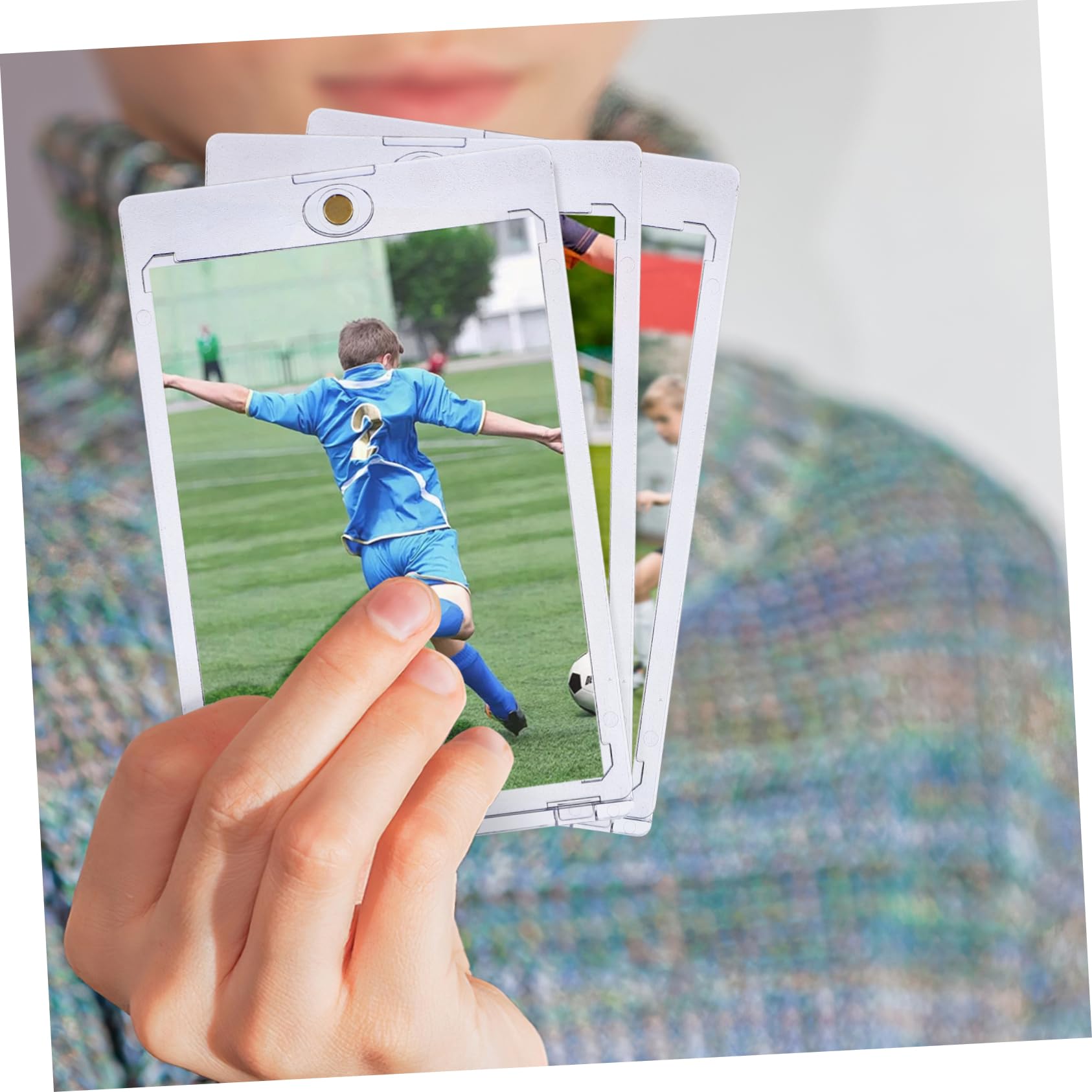 Magnetischer Kartenhalter 18 Stück Ps Hartschale für Sammelkarten | Transparente Schutzhüllen, Klare Sicht, Leicht zu Handhaben, Passend für Trading Cards und Celebrity Cards