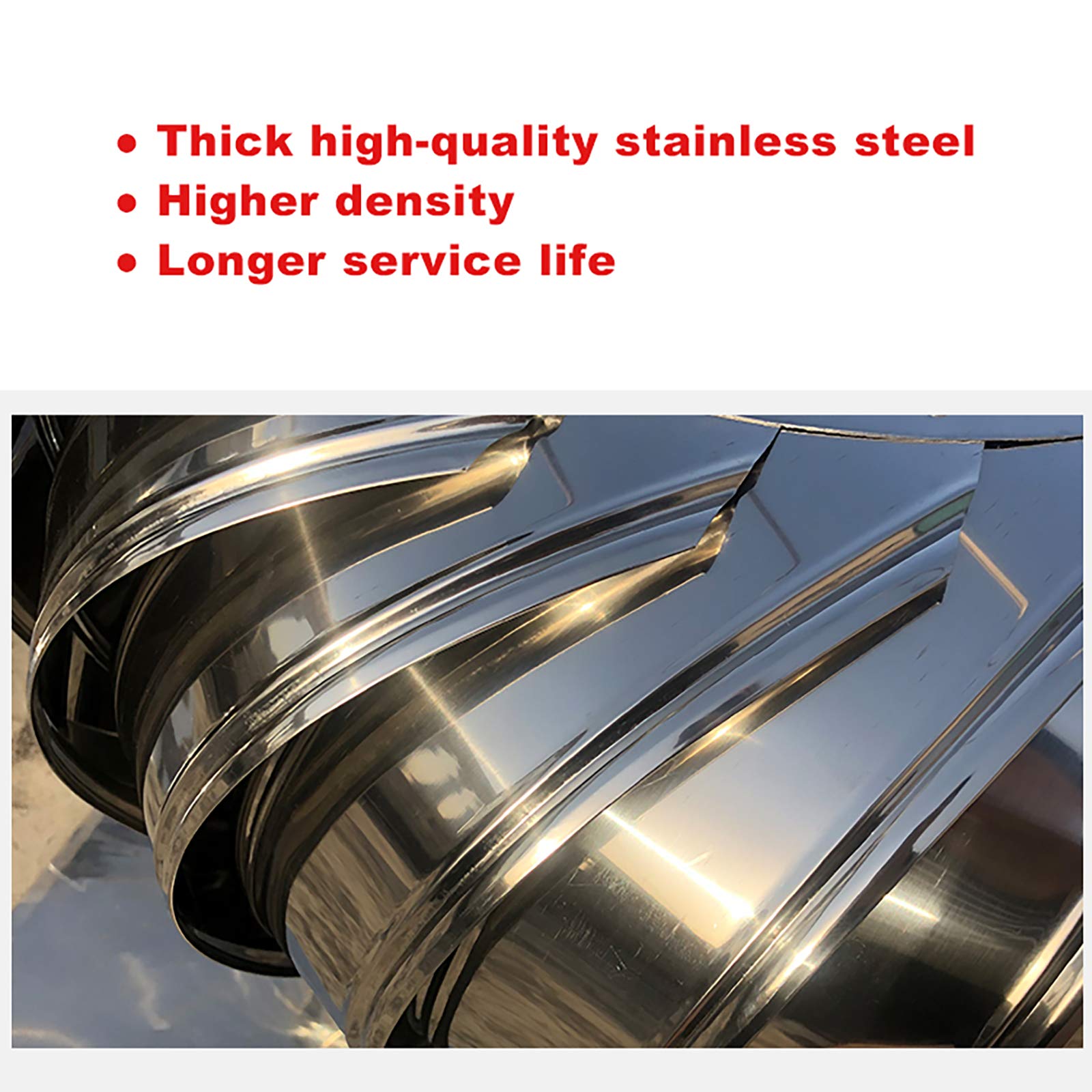 QWEASDF Ø110-400mm Cappello da Pioggia Cappuccio Camino Cappello Camino Attacco in Acciaio Inox Acciaio Rotatibile Ball Attacco Turbotwist Forno Ventilazione Camino Ventilazione,200mm