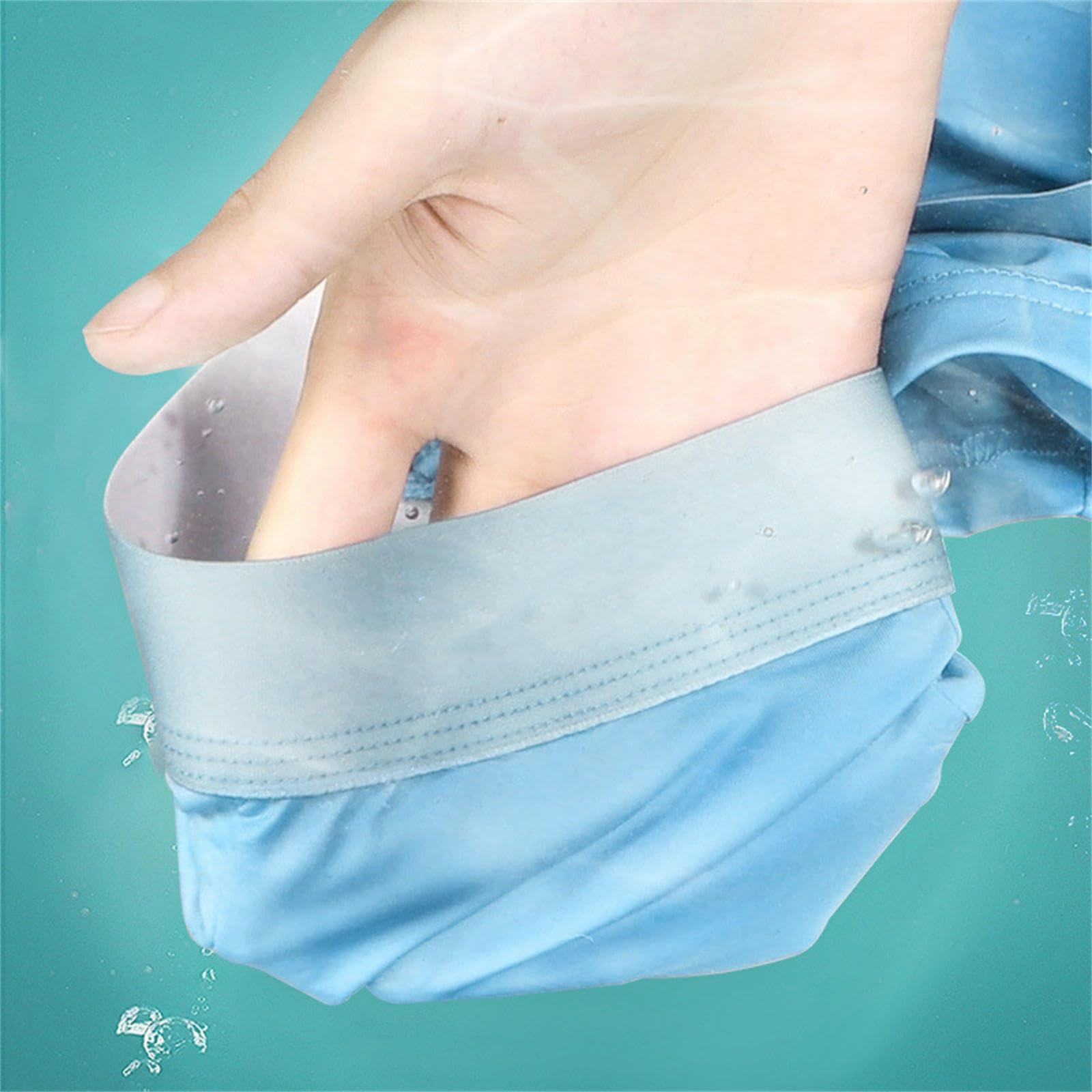 Bokserki męskie Ice Silk Bielizna - Bokserki dwuwarstwowe, wewnątrz kroku, oddychające i wygodne bokserki, 4 sztuki, zielone, XL