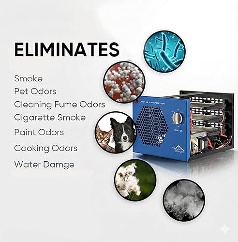 Miniatura 4 de Generador comercial azul del ozono del purificador del aire con ULTRAVIOLE