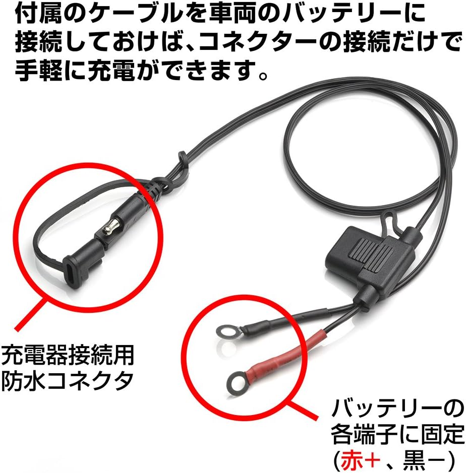 Amazon Co Jp Straight ストレート バッテリー充電器 バイク 自動車兼用 フルオート充電 サルフェーション解消機能付き 17 114 車 バイク