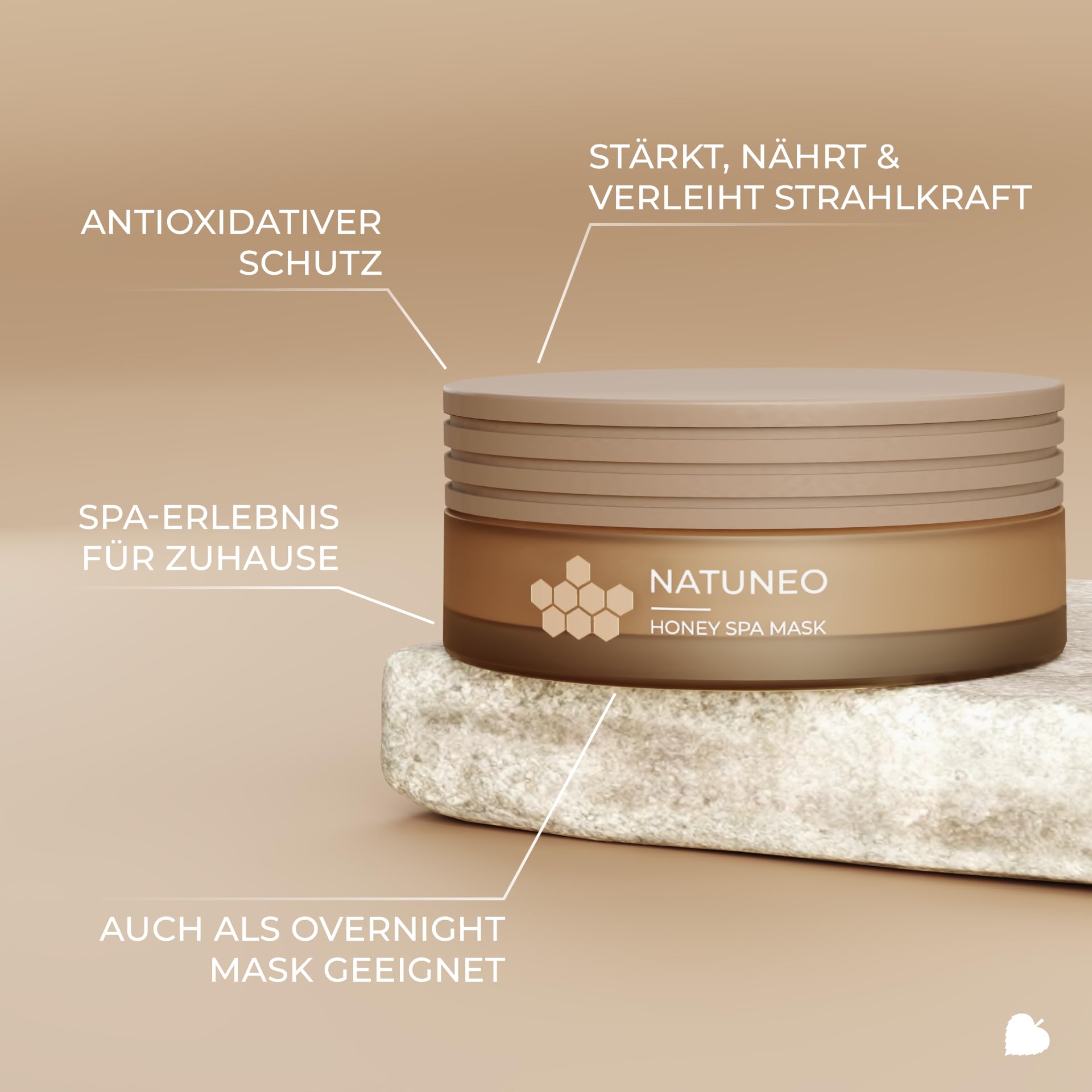 ANNEMARIE BÖRLIND NATUNEO Honey Spa Mask 50ml Für Reife Haut | Feuchtigkeitsspendende Maske, Reduziert Falten, Fördert Zellaktivierung & Kollagenbildung, Samtige Textur, Mit Honig
