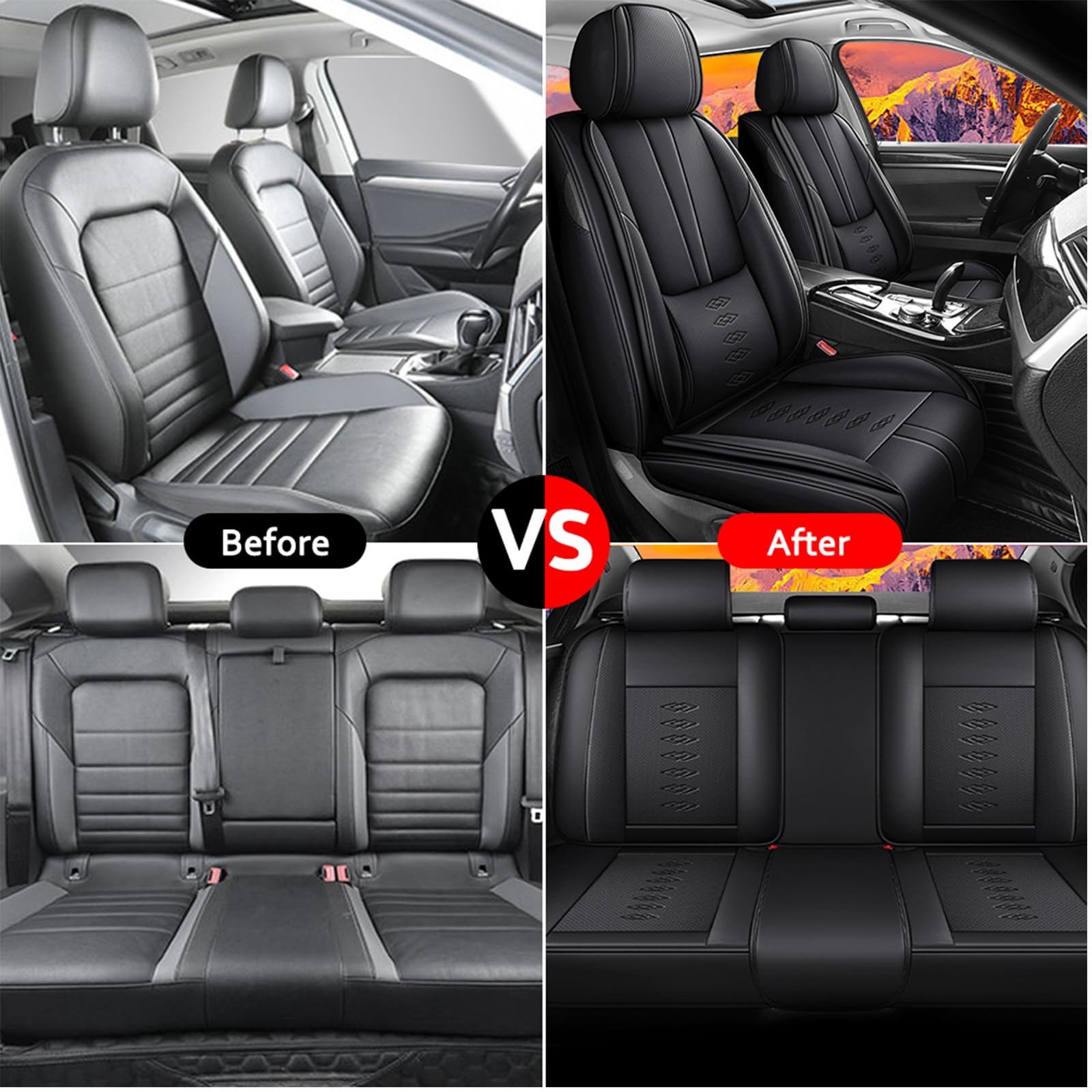 Car Seat Cover Fit For Hyundai Santa Cruz 2022-2025,Compatible Airbag Non-Slip