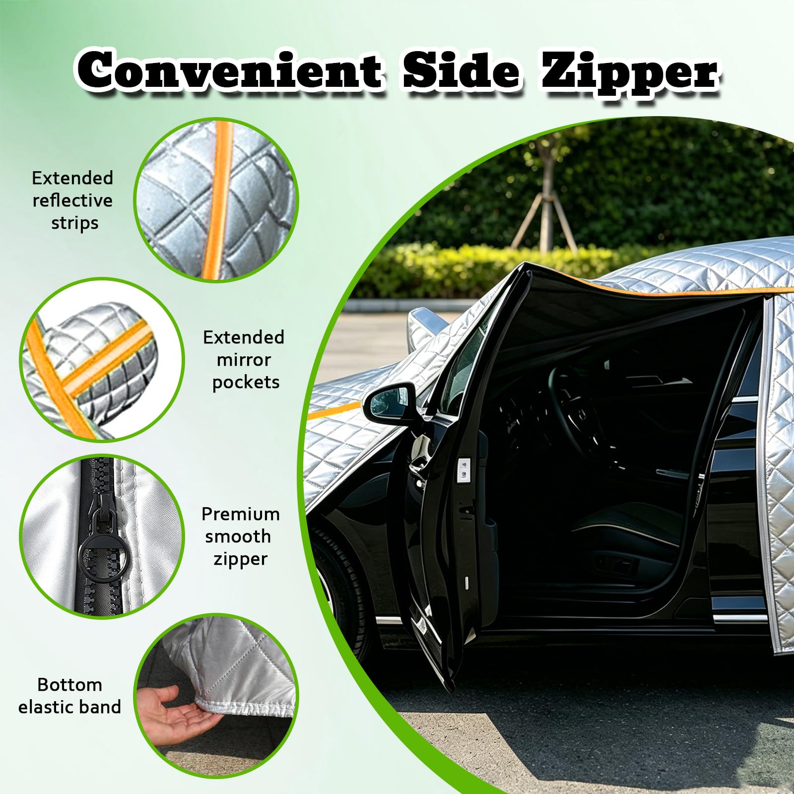 Telo Copertura Antigrandine per Mini Cooper 3 Porte 2000,Antigrandine Copriauto Auto,Copertura Auto Idrorepellente,Copriauto Completo per Esterni,Telo Rivestimento Veicolo
