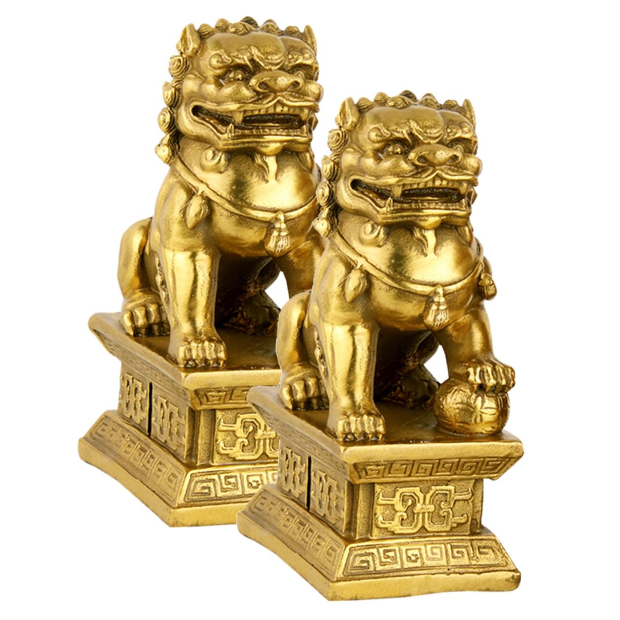 Ornement lion pour salon et entreprise : créez une ambiance sereine avec ces statues en résine