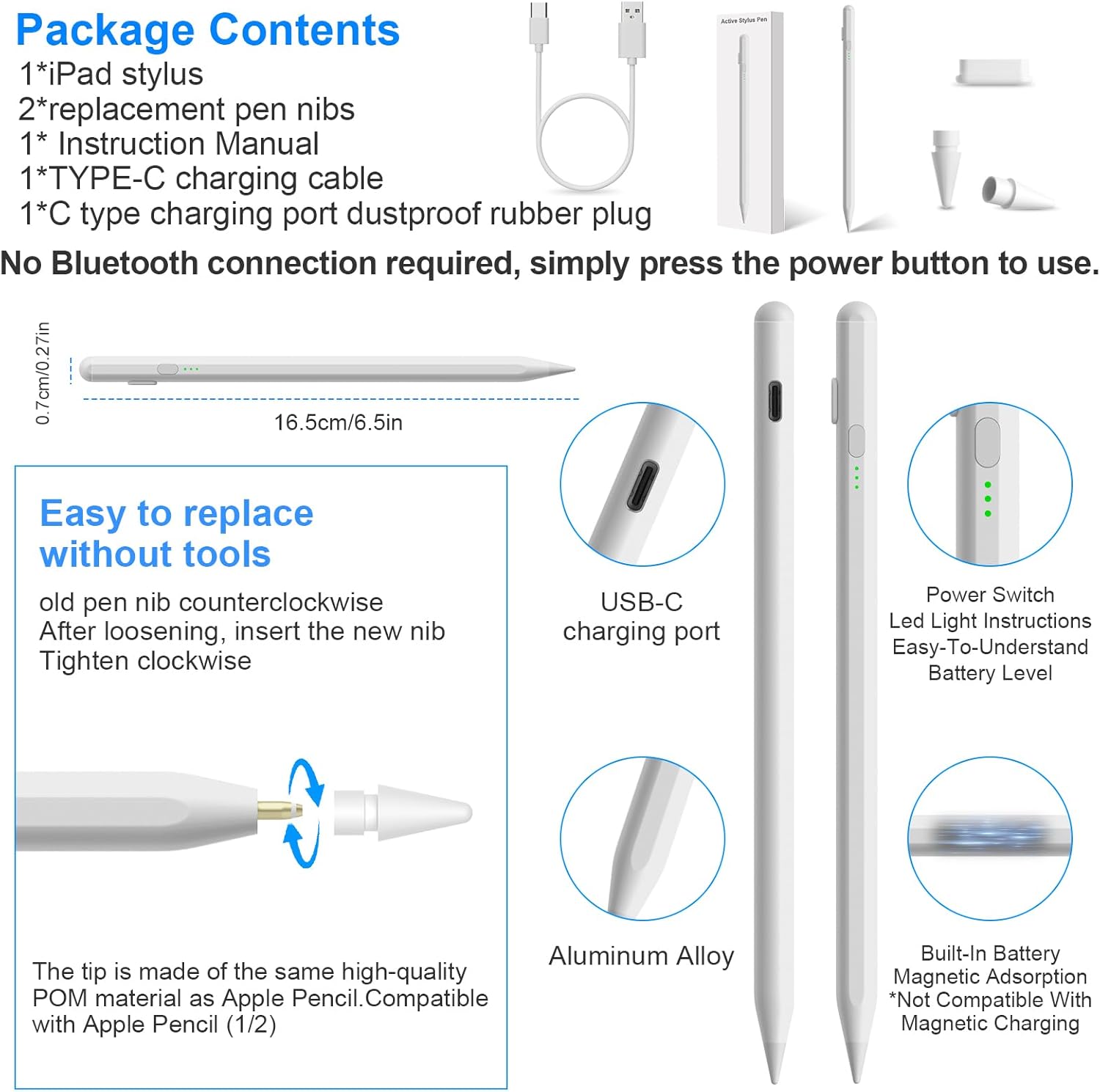 Pencil Ipad IPad Pen 1st Generation 20 Minutes Fast Charging (USB