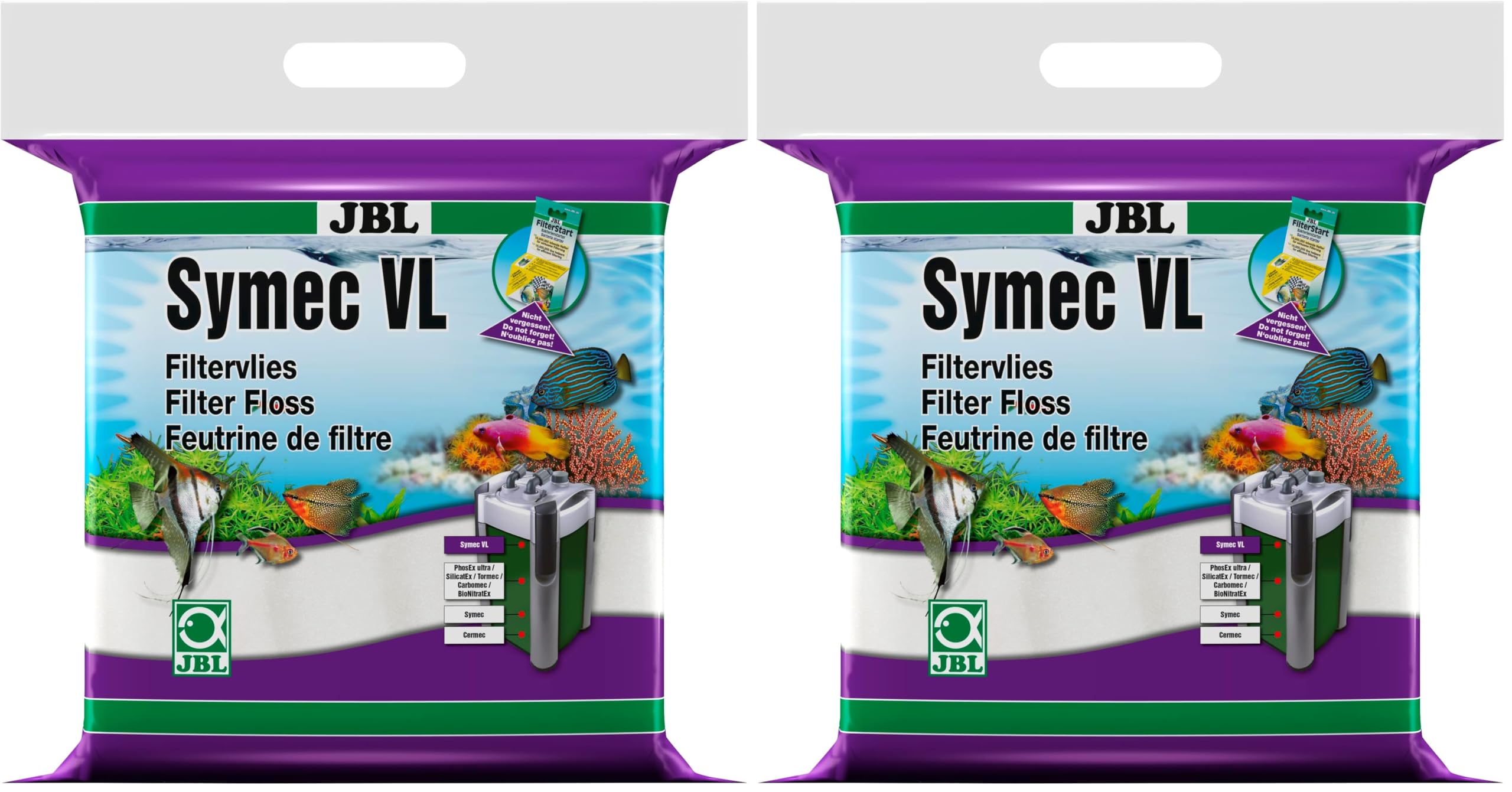 JBL Symec VL Feutrine de Filtre - 80x25x3cm (Lot de 2)