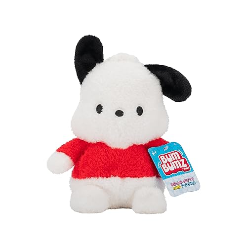 BumBumz 7.5-inch Hello Kitty and Friends Bumz - Classic Pochacco Plush - Collectible Sanrio Toy - from The Makers of Original Squishmallows - Ages 3+ - Pochacco