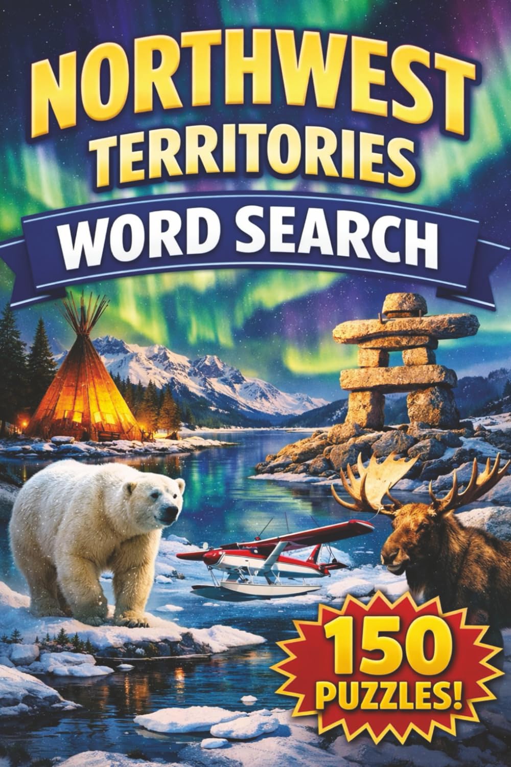 The Northwest Territories Word Search: 150 Puzzles Inspired by the Landscapes, Wildlife, and Culture of the North (Canadian Tourist Attractions Word Search)