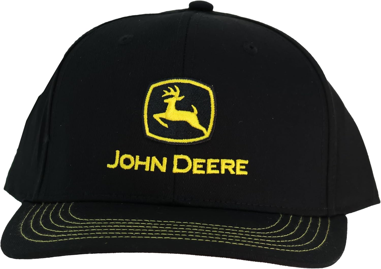 John Deere Moline 112 Black Woven Cap Yellow Construction Logo - Image 6