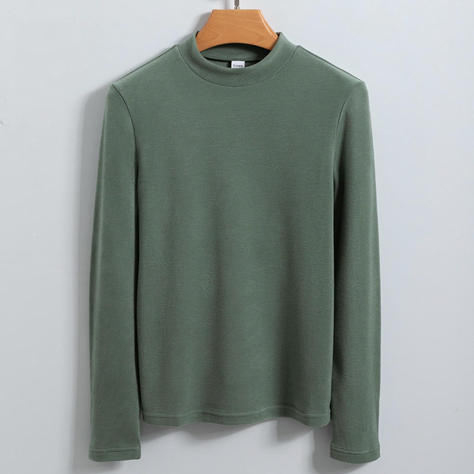 Maglia Termica Lana Tedesca Femminile Calda Top Mezza Arottello Camicia da Fondo Autunno E Inverno-Colore del caffè-m