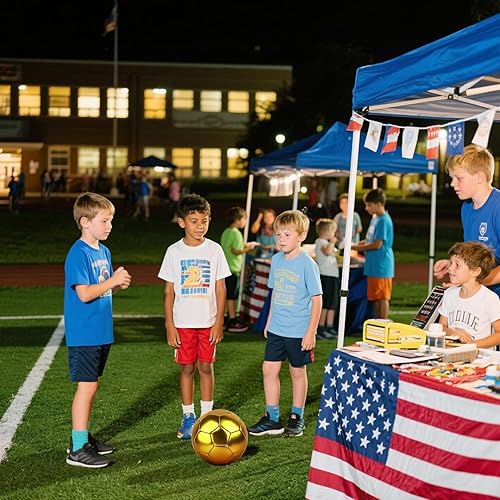 Miniatura 4 de Balón de fútbol tamaño 3, 4, 5, manualidades para niños, niñas, adultos, regalo de cumpleaños con aguja de inflador, práctica de entrenamiento