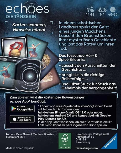 Foto 2 de 8 de Ravensburger 20812 Echoes The Dancer: Lista de recomendaciones Juego del año 2022, Juego de Radio
