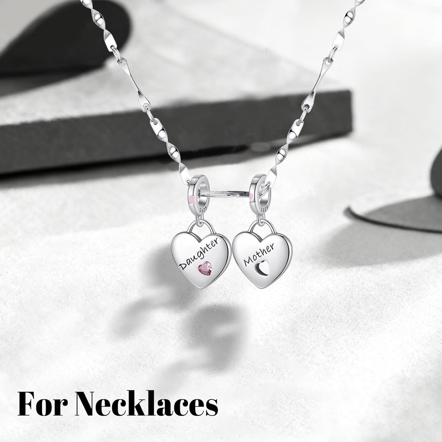 925 Sterling Silver Charms, Heart, 14k Gold, Family, Cross, Cat, Travel, Friend, Mother's Day Birthday Christmas Anniversary, for Bracelets and Necklaces Bead Pendant Charm Women, Jewelry Gifts - Image 3