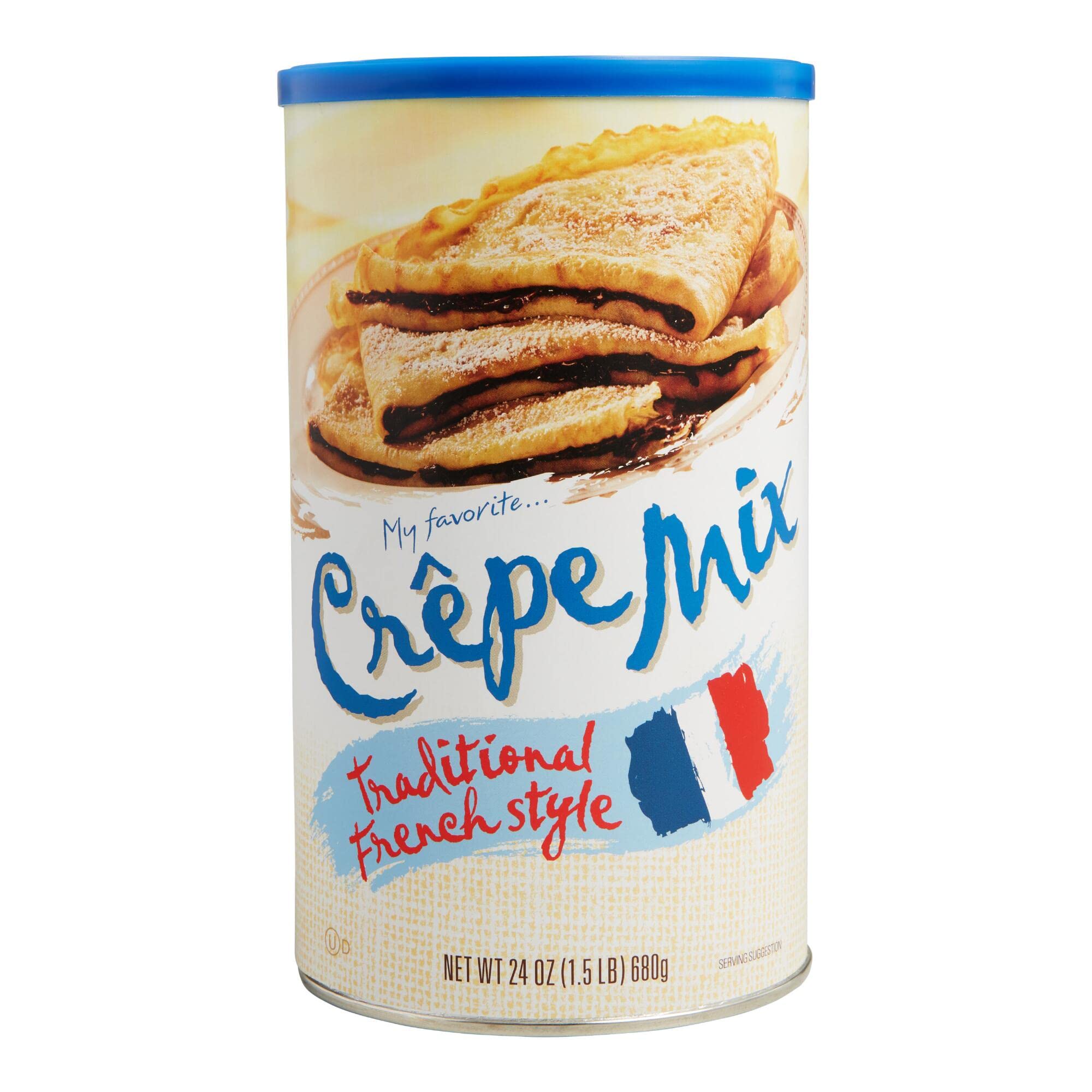 My Favorite Crepe Mix Traditional French Style - Quick Pantry Staples for Crepe Maker - Gourmet French Crepes Mix with Unbleached Wheat Flour & Nonfat