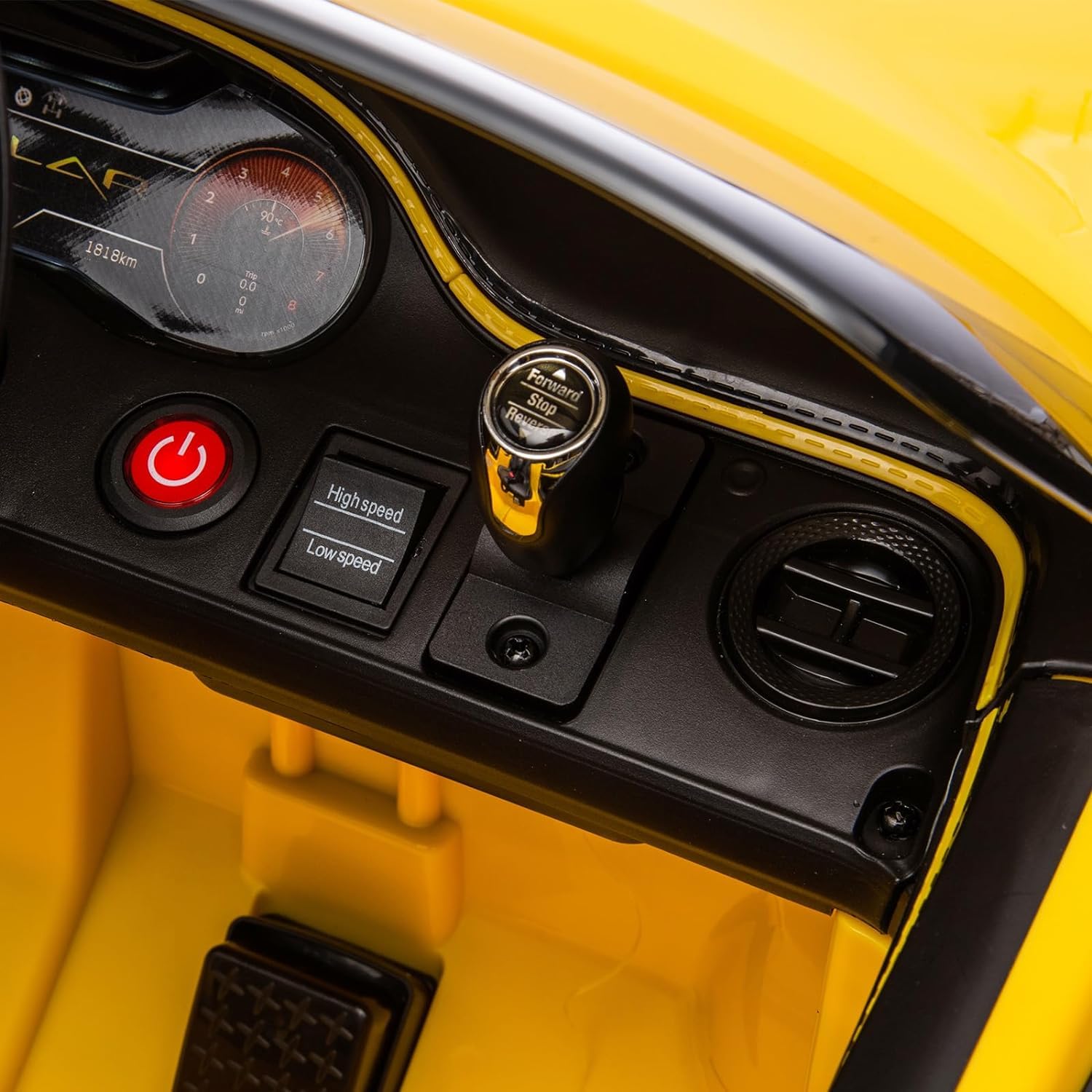 Auto Elettrica Per Bambini Bacalar 12V Con Licenza, Porte a Forbice, Sospensioni e 3 Velocità. Dotata Di Luci LED, Clacson, Lettore MP3 e Telecomando, Sicura Per Bambini 3-8 Anni.