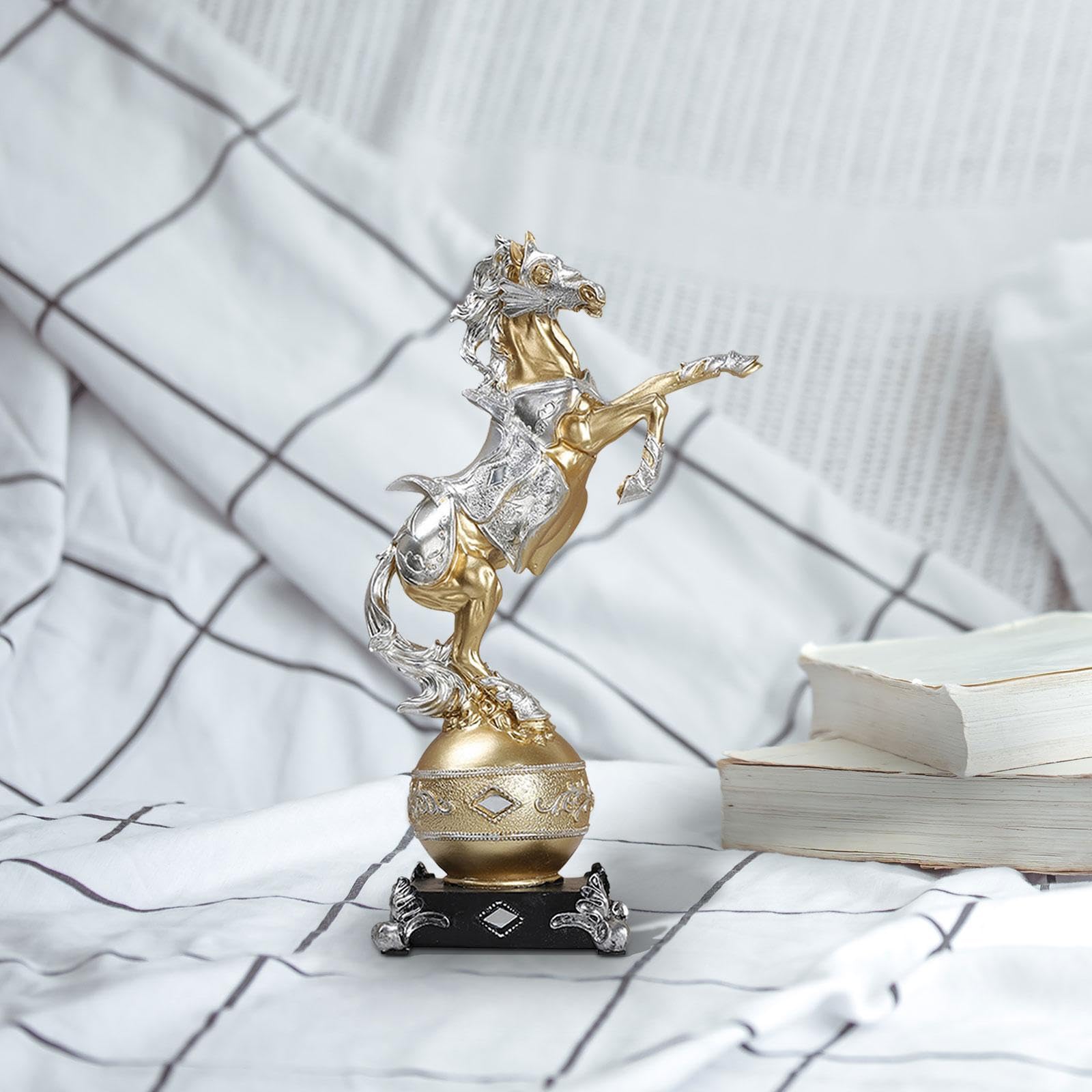 金と銀の馬の家の装飾品、家の置物 【公式通販】