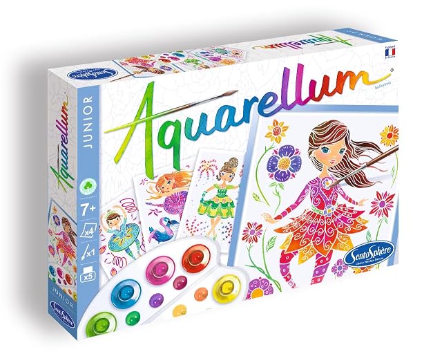 Foto 4 de 5 de Sentosphère - Aquarellum Junior - Bailarinas - Kit de Pintura para niños