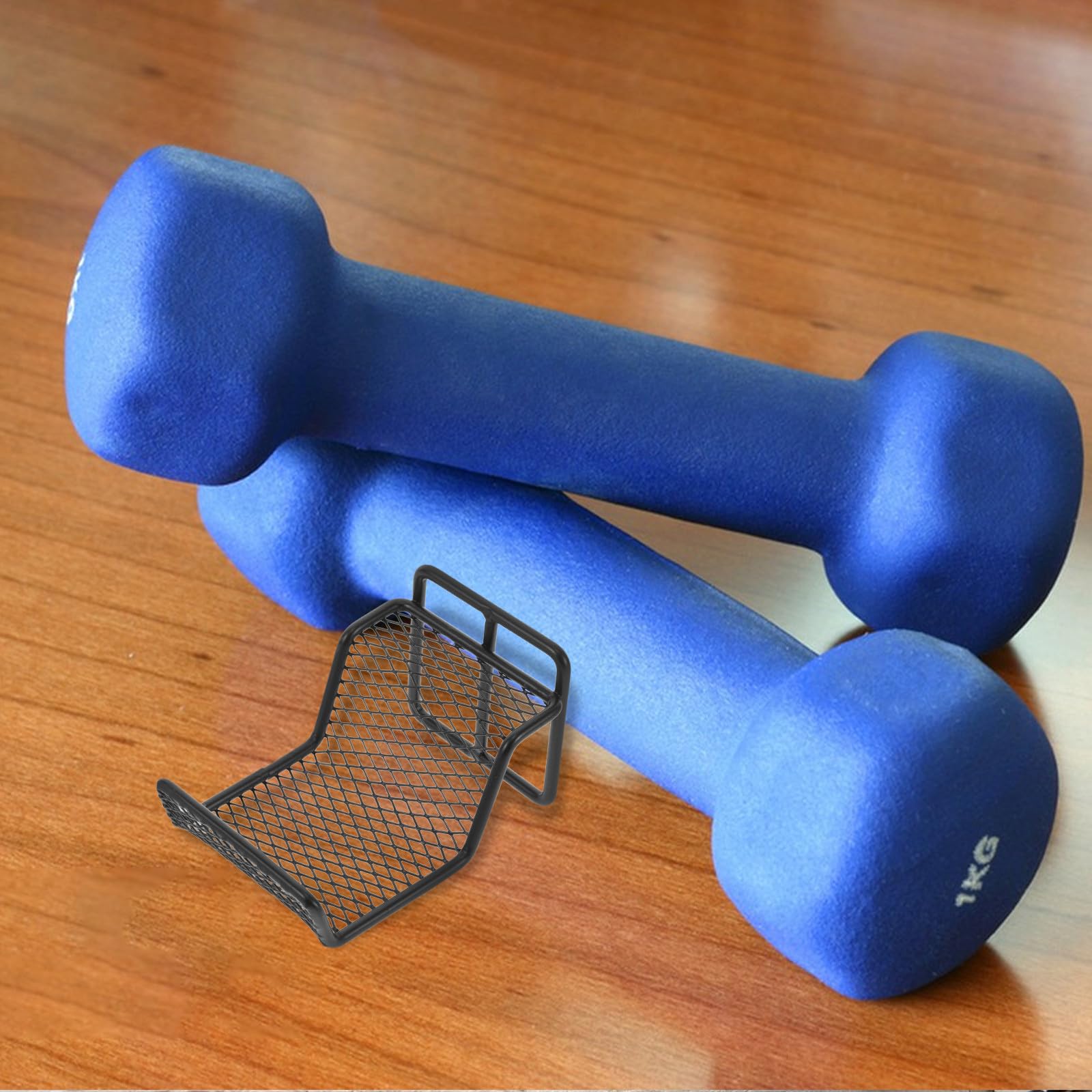 Stojak na hantle Heavy Du – łatwy montaż, przechowywanie ciężarów do domowych siłowni, czarna stal węglowa, wszechstronny stojak na sprzęt fitness na hantle i sprzęt treningowy
