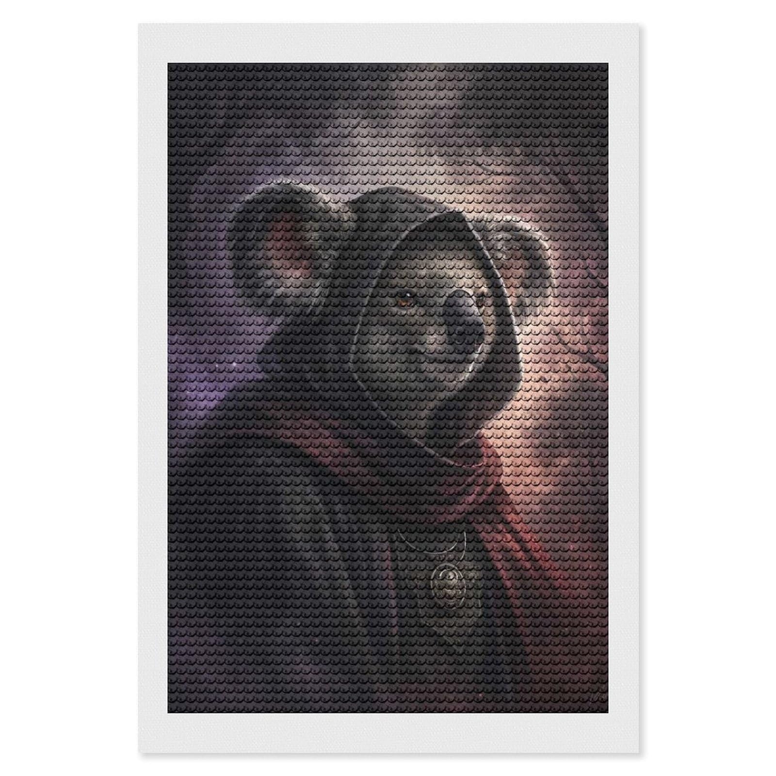 Junmoney Koala in A Hooded Robe Diamond Painting Set 8"x12", Stress Relief Craft, Easy to Enjoy, Vintage Style Decor, Festive Craft Gift