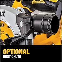 Vista 4 de DEWALT Sierra circular inalámbrica sin escobillas de 20 V MAX* 6-1/2 pulgadas, solo herramienta (DCS565B)