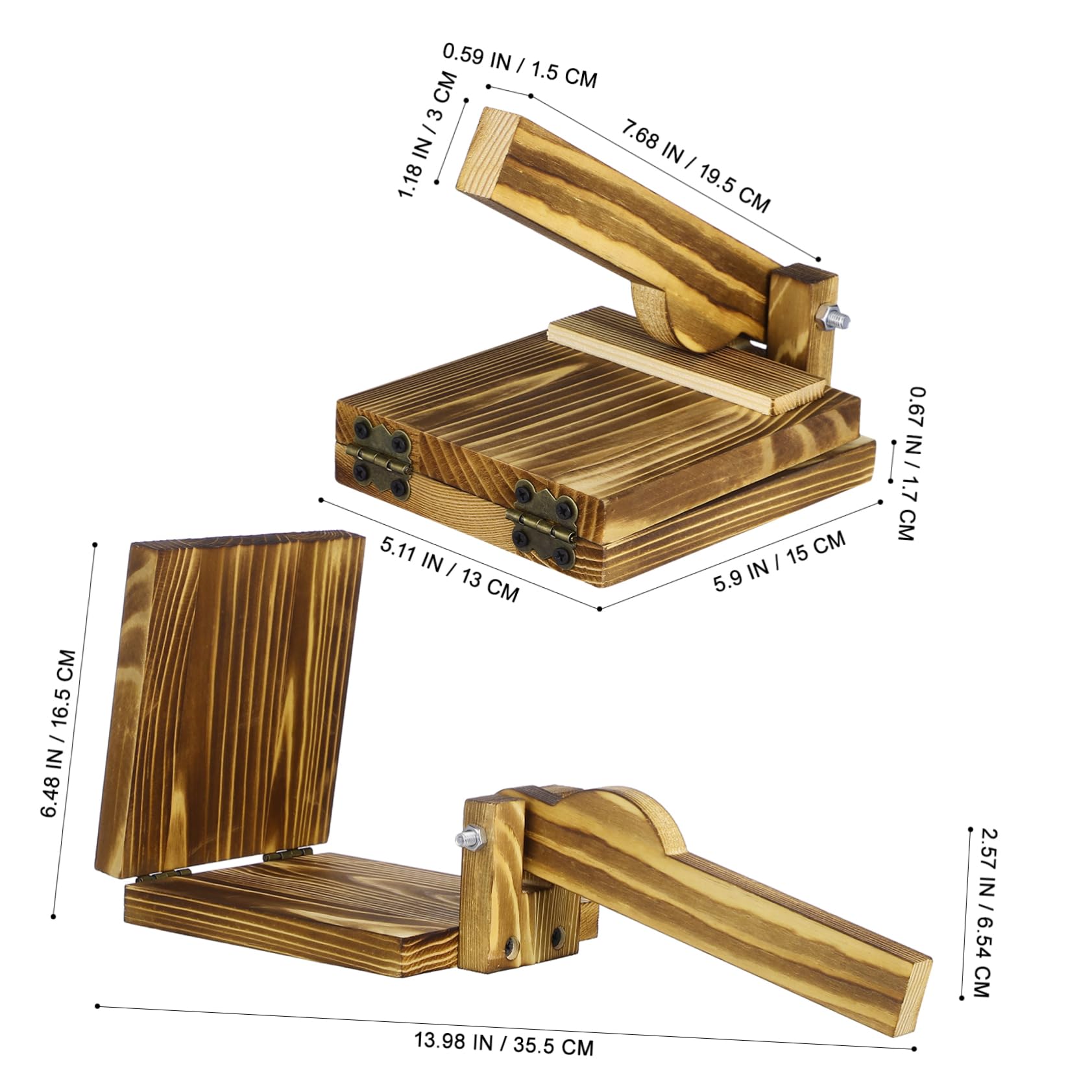 Ipetboom Stampo Accessorio Cucina Utile Creativo e Semplice per Ravioli per Pasta di Legno Facile da Premere da Tenere per Uso Domestico