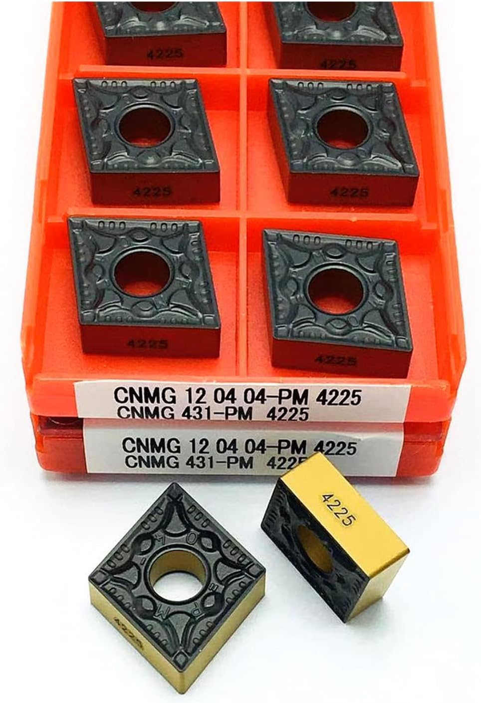 Carbide Milling Cutter Turning Insert CNMG120404 PM 4225 CNMG120408 PM 4225 Carbide External Turning Tool CNC Machine Tool Milling Cutter Tool (Color : CNMG120404 PM 4225)