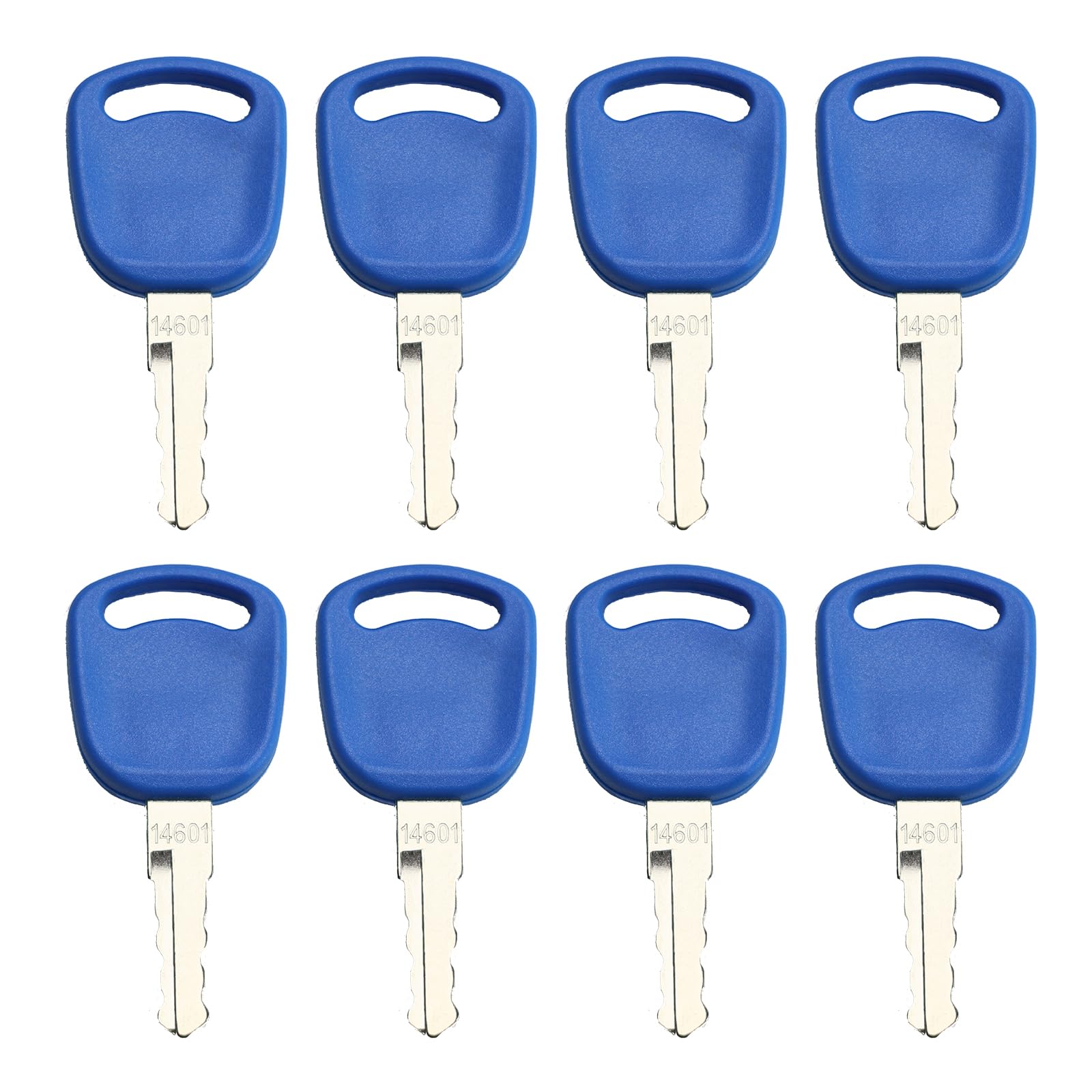 8 Pcs Ignition Key 14601 82003267 82030143 Compatible with Case New Holland Tractor Agricultural Machinery Keys Heavy Equipment Parts