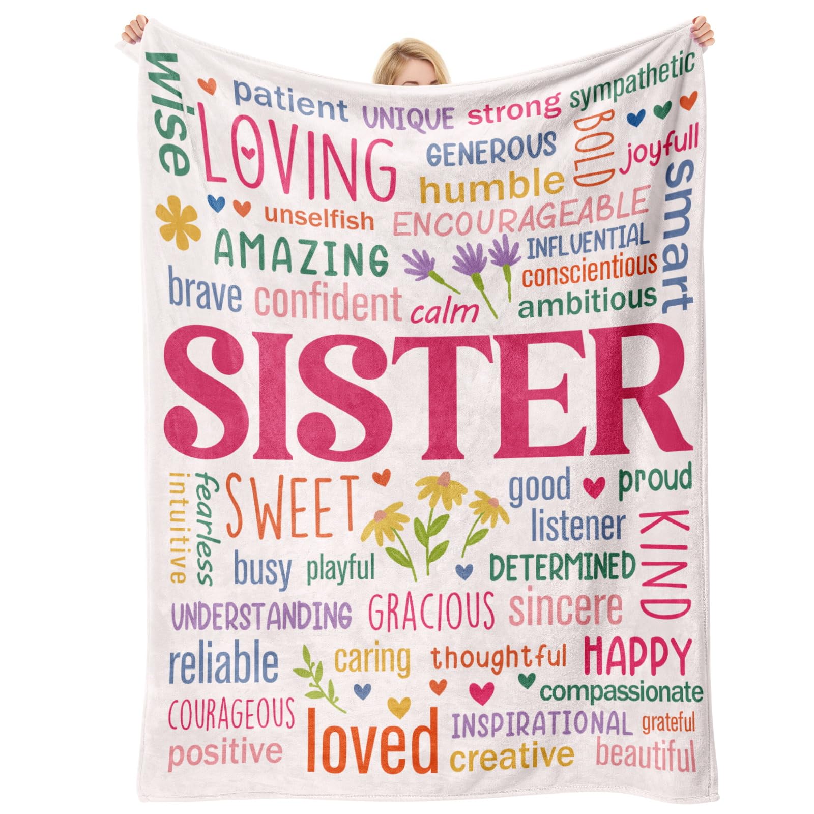 Einanmut Sister Birthday Gifts, Sister Blanket 60''*50'', Christmas Big Sister Gifts, Birthday Gifts for Sister, Gifts for Sister on Her Birthday, Birthday Gifts for Sister Adult