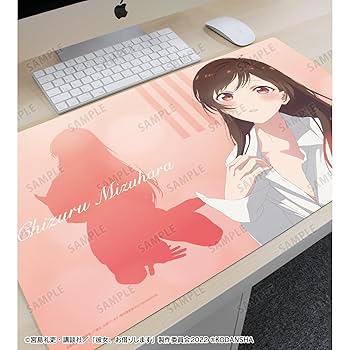 高品質 プレイマット　水原千鶴　彼女、お借りします 彼女、お借りします]描き下ろしラバーマット（水原千鶴／マリン