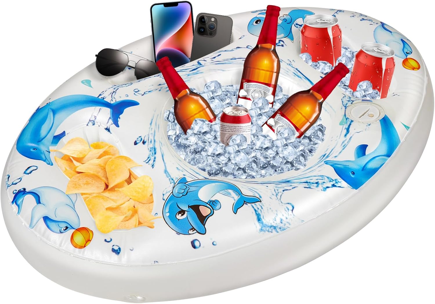 Inflatable Pool Drink Floats,Premium Floating Drink Holder