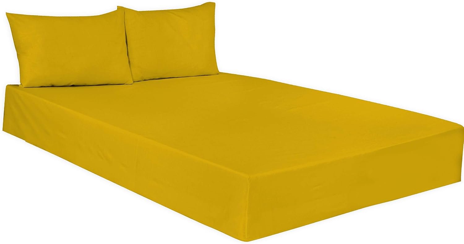 AR FITTED SHEET POLYCOTTON NON IRON SINGLE DOUBLE KING SUPER KING SIZE