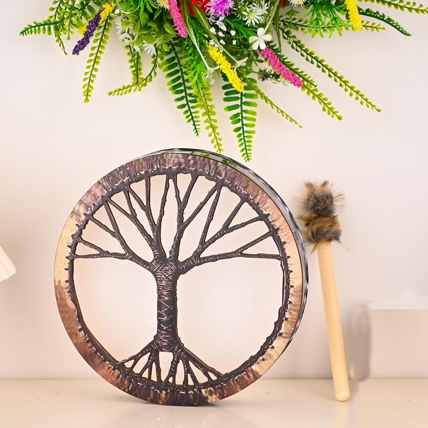 "Shaman Drum 10 Inch Tree of Life" - Image 3