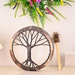Shaman Drum 10 Inch Handmade Shamanic Drums Hand Drums With Drum Stick Tree of Life Sound Healing Tool For Spiritual Music, Reflection Meditation(Tree of Life)