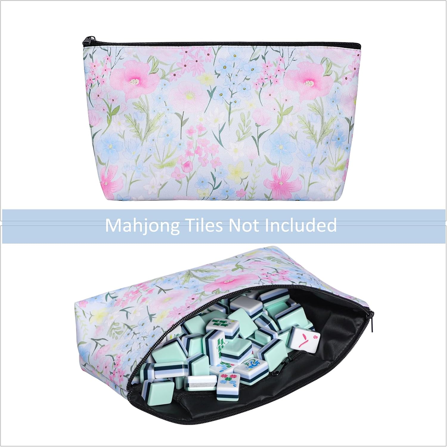 Empty Mahjong Bag with A Mahjong Tile Bag And A Rack Case, Mah-jongg Carrying Bag, Mahjong Accessory