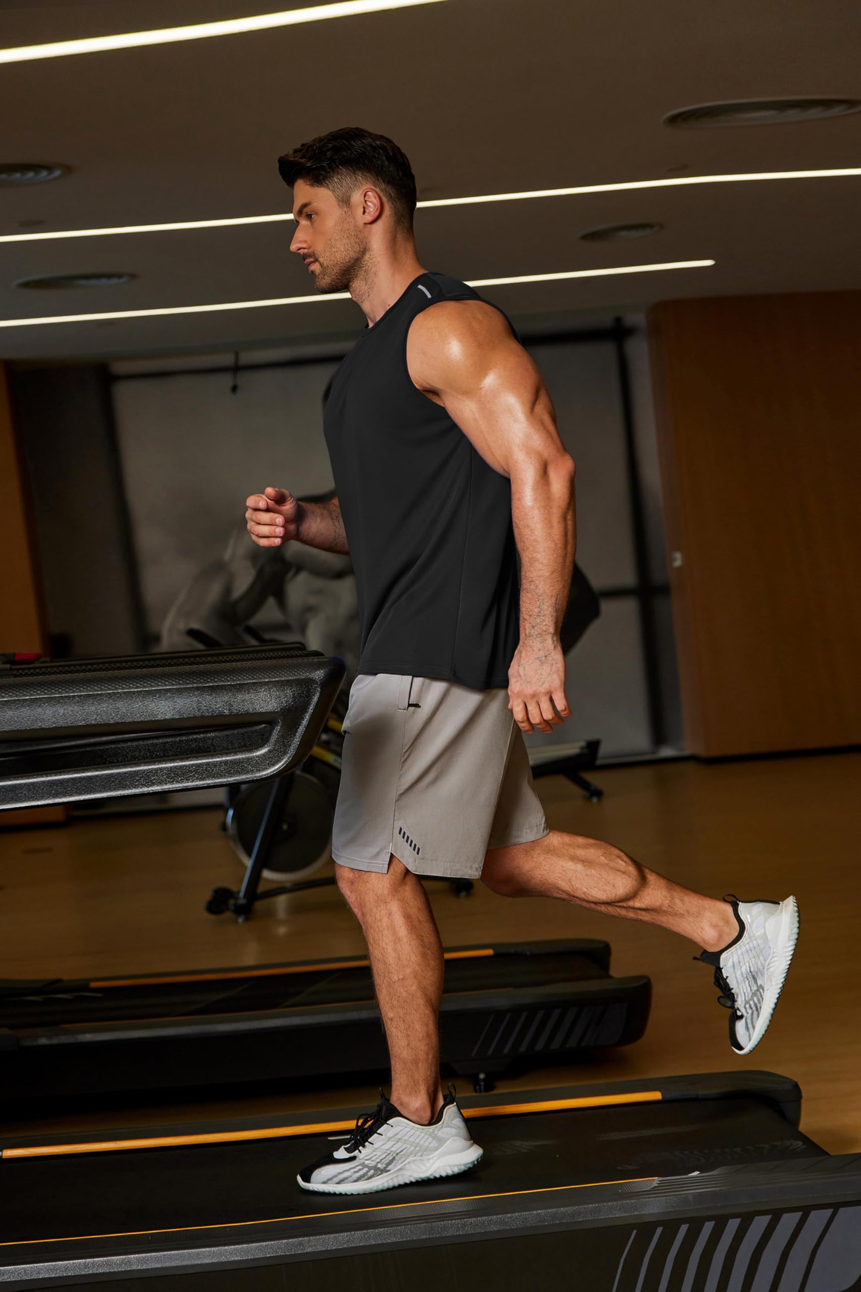COOFANDY Camiseta de tirantes para hombre, transpirable, para verano, cuello redondo, gimnasio, fitness, culturismo, camiseta sin mangas, para hombre