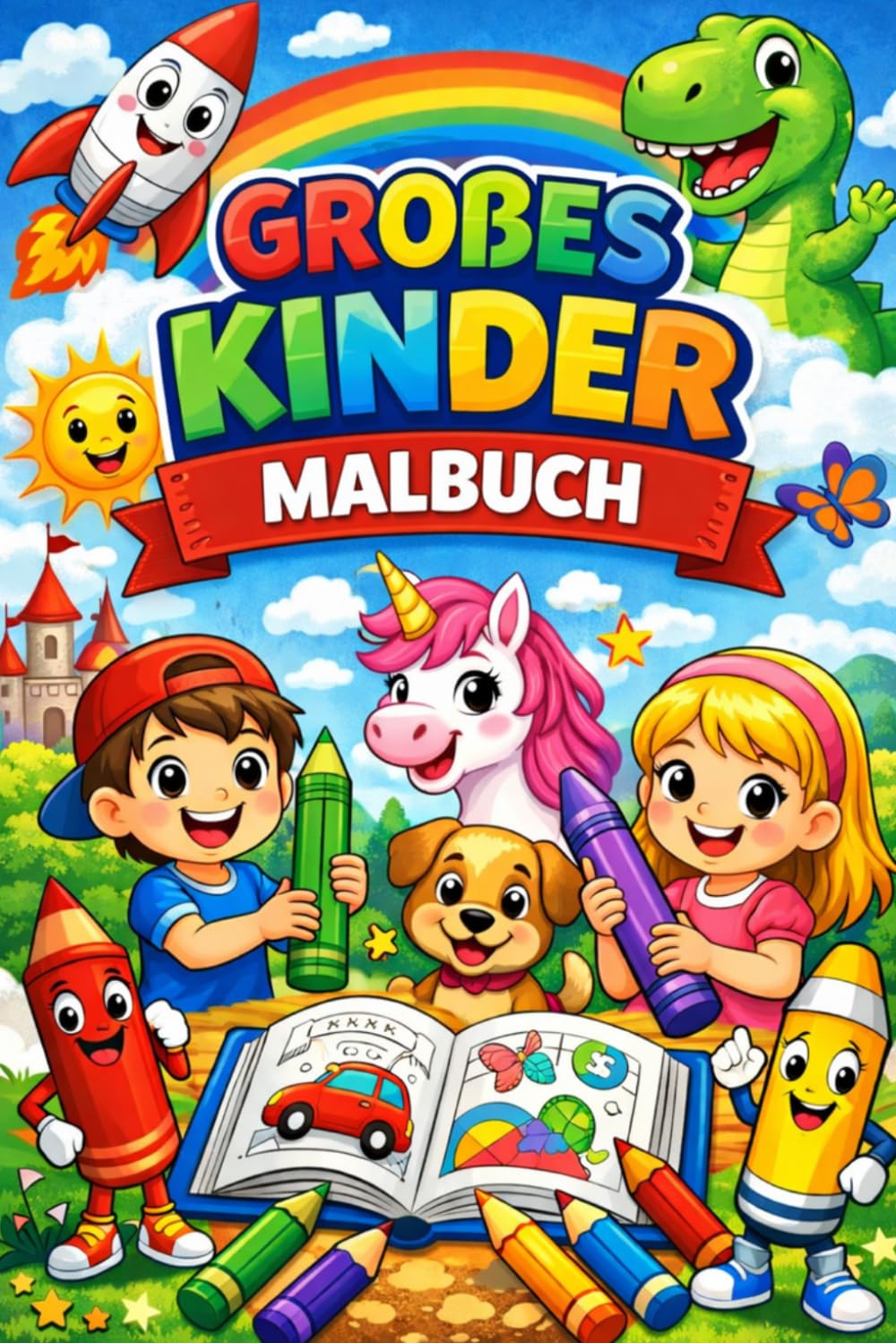 GROßES KINDER MALBUCH