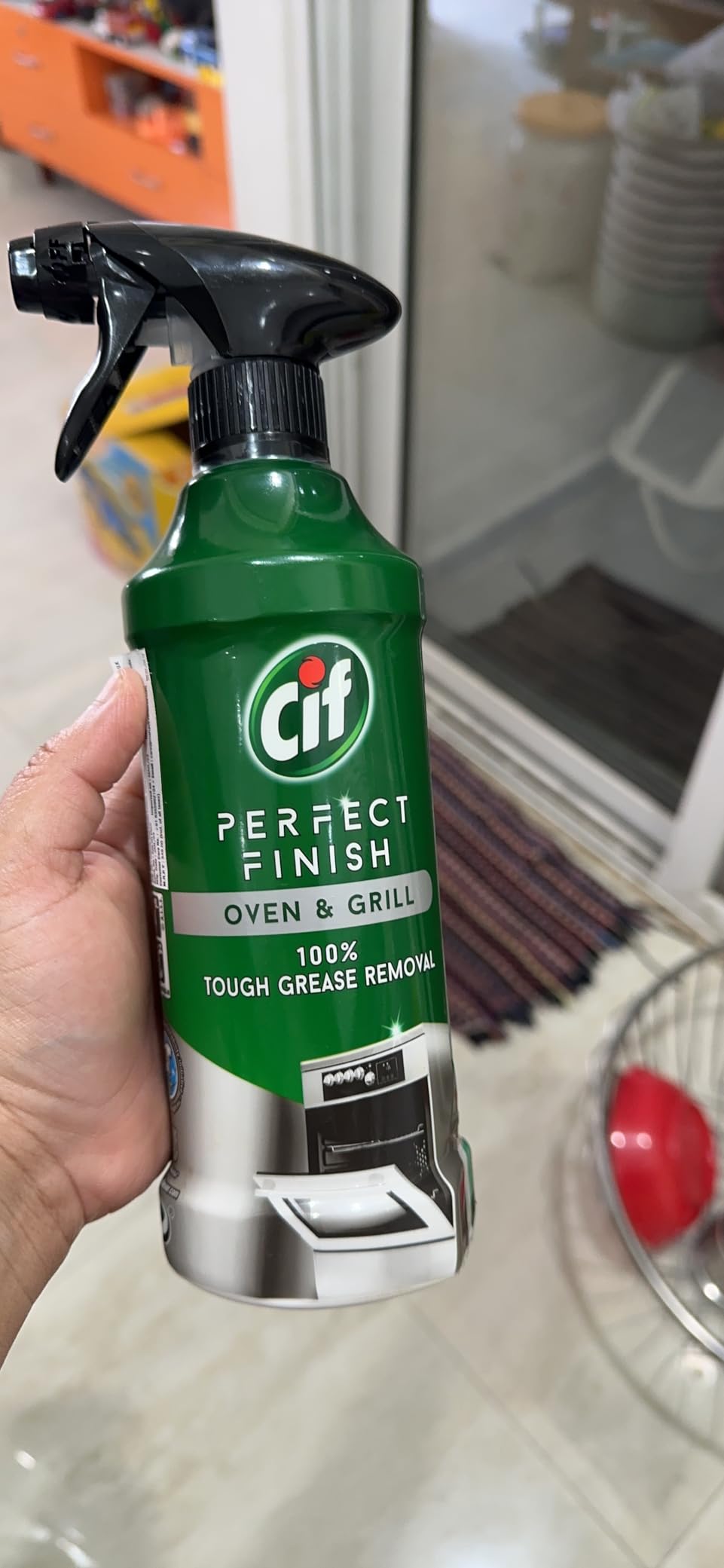 Unilever CIF Perfect Finish Oven & Grill Cleaner Spray, 100 Tough